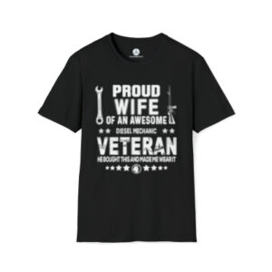 Apparel- Be the Voice, End the Silence; Veteran Intimate Partner Violence Awareness Unisex Softstyle T-Shirt