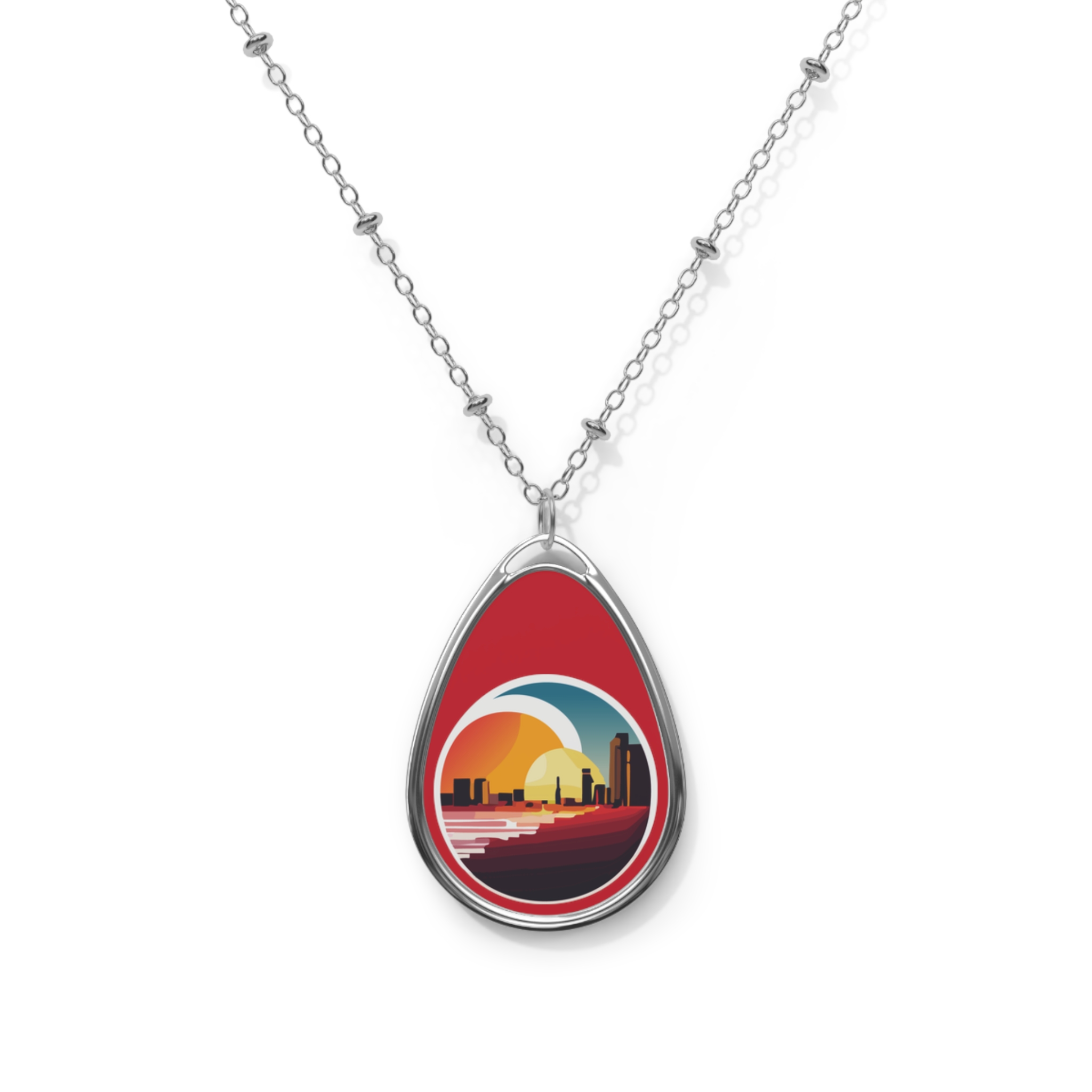Oval Necklace- Sunset post thumbnail image
